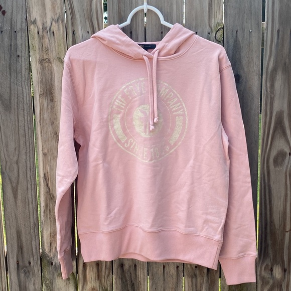 Frye Tops - Frye black hoodie with circle logo, brand new! Super soft fabric☺️